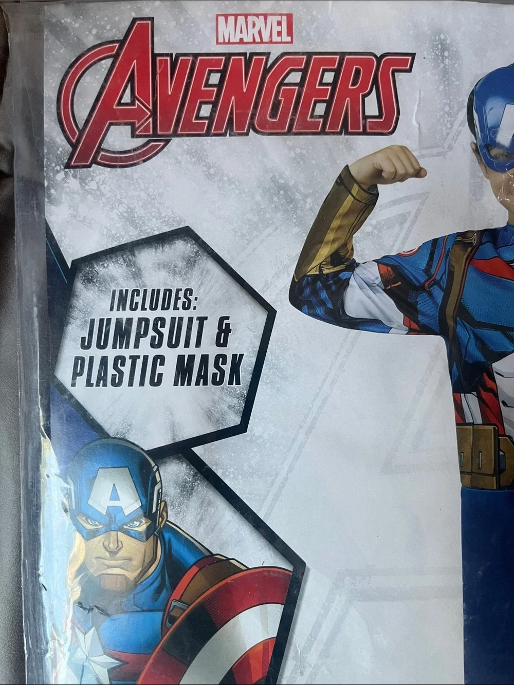 Marvel Avengers Captain America Kids Costume - Blue